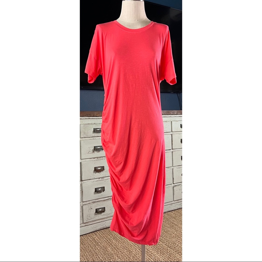 Anthropologie Sundry Ruched Midi Dress XL